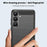 MOFI For Samsung Galaxy S26+ Back Cover  Brushed Texture Carbon Fiber Soft TPU Case - Black - 4