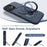 TORRAS For iPhone 17 Ostand Q3 Silicone Series Magnetic Case Kickstand Liquid Silicone + PC Phone Cover (Amazon Packaging) - Midnight Blue - 3