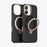 TORRAS For iPhone 17 Ostand Q3 VegSkin Series Magnetic Case with Kickstand Microfiber Leather Phone Back Cover (Amazon Packaging) - Black - 1