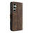AZNS A2 for Samsung Galaxy S24 Leather Case with Wrist Strap RFID Blocking Wallet Stand Phone Cover - Brown - 5