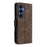 AZNS A2 for Samsung Galaxy S26+ Leather Case with Wrist Strap RFID Blocking Wallet Stand Phone Cover - Brown - 5