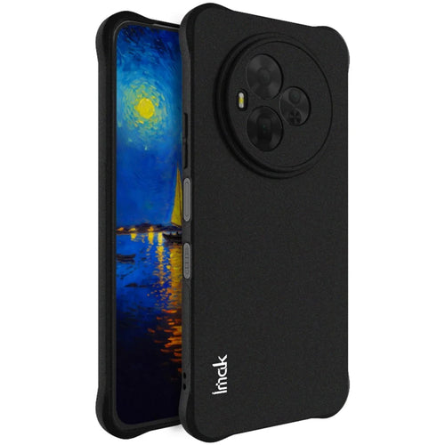 IMAK For TCL NxtPaper 60 Ultra 5G Case TPU Phone Cover Airbag Shockproof Protection - Matte Black - 1