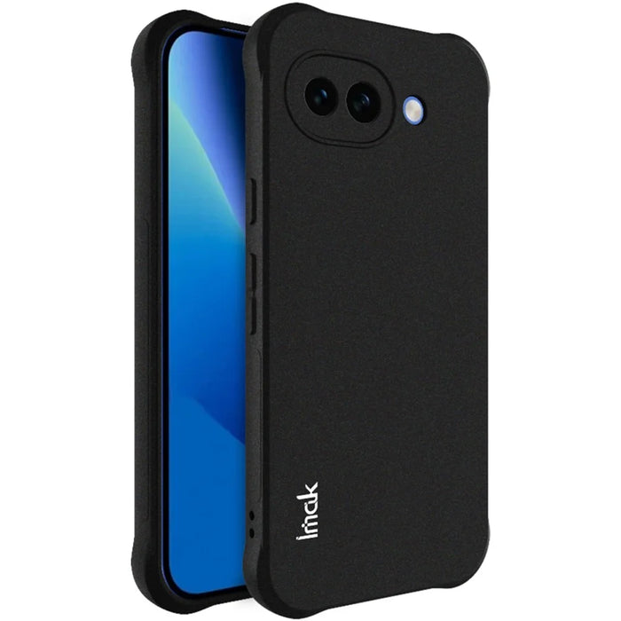 IMAK For Google Pixel 10a Case TPU Phone Cover Airbag Shockproof Protection - Matte Black - 1