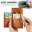 For Samsung Galaxy S26+ Case Zipper Flip Leather Phone Cover with Card Holder - Orange - 7