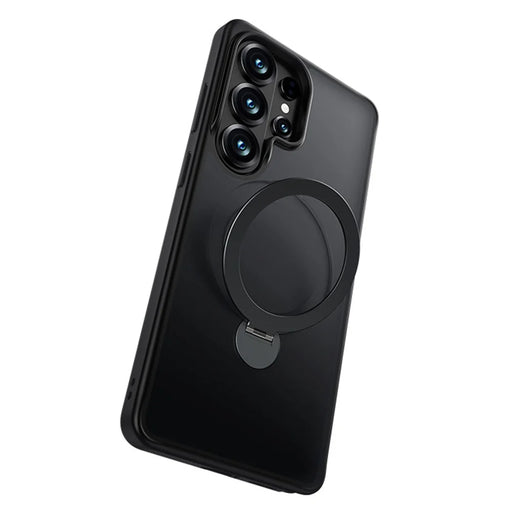 BENKS for Samsung Galaxy S26 Ultra Magnetic Case Rotary Ring Kickstand TPU + PC Phone Cover - Black - 1