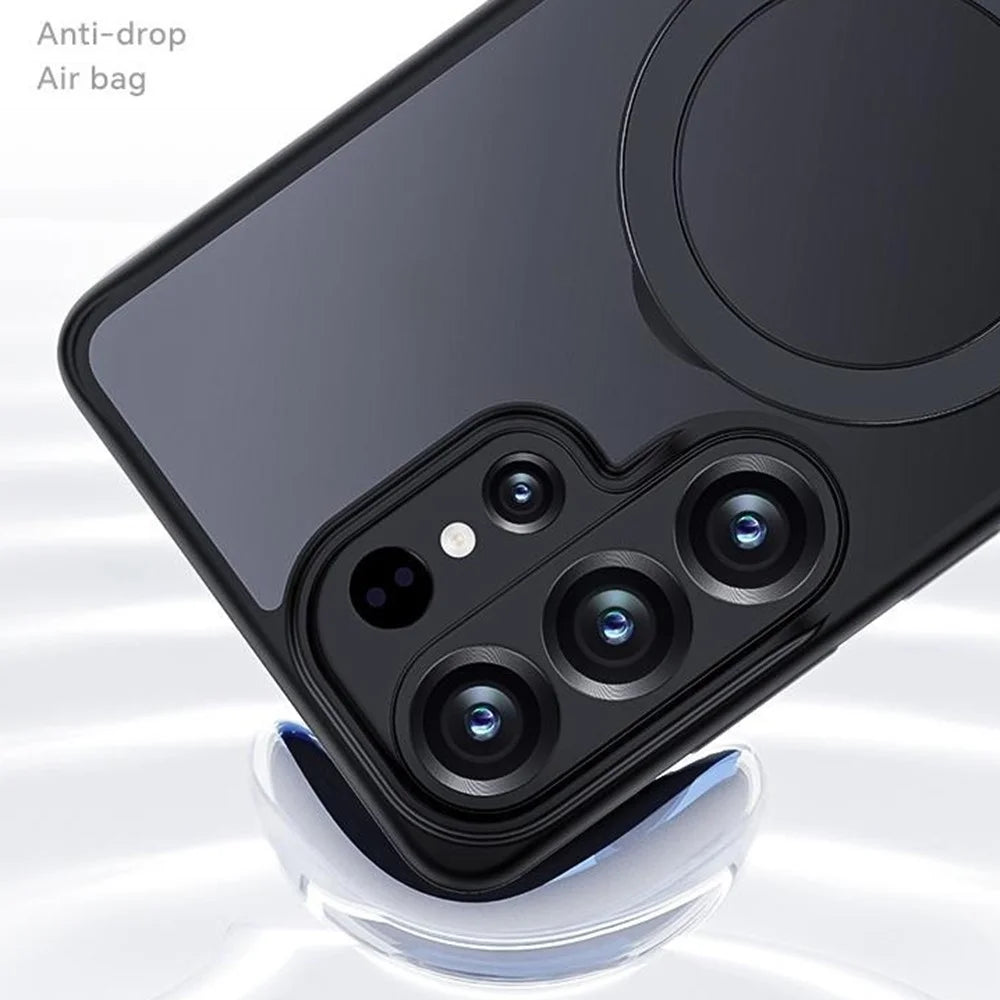 BENKS for Samsung Galaxy S26 Ultra Magnetic Case Rotary Ring Kickstand TPU + PC Phone Cover - Black - 6