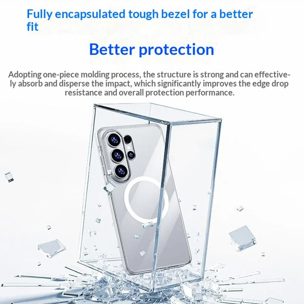 BENKS For Samsung Galaxy S26 Ultra Magnetic Case TPU PC Clear Phone Cover - Transparent - 5