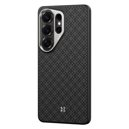 BENKS Y2 for Samsung Galaxy S26 Ultra Magnetic Case Woven Texture Aramid Fiber TPU Phone Cover - Black - 1