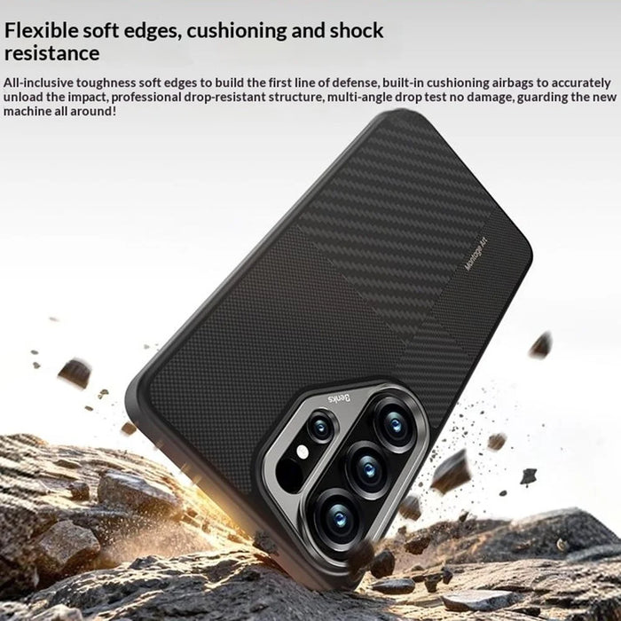 BENKS Y3 For Samsung Galaxy S26 Ultra Magnetic Case Aramid Fiber TPU Anti-drop Phone Cover - Black - 2