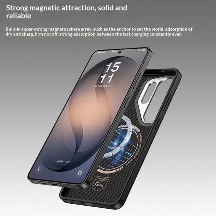 BENKS Y3 For Samsung Galaxy S26 Ultra Magnetic Case Aramid Fiber TPU Anti-drop Phone Cover - Black - 3