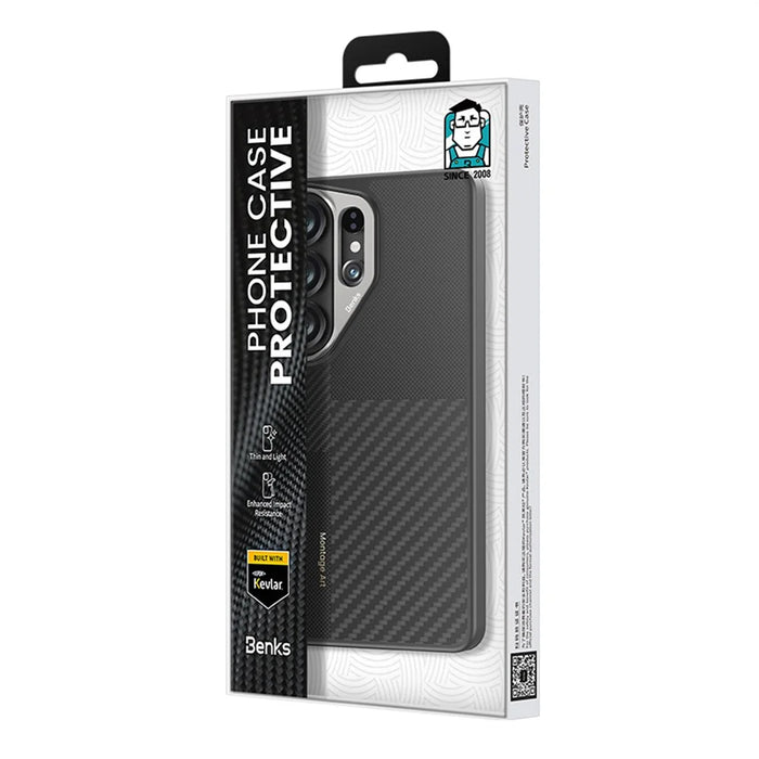 BENKS Y3 For Samsung Galaxy S26 Ultra Magnetic Case Aramid Fiber TPU Anti-drop Phone Cover - Black - 7