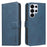 BINFEN COLOR For Samsung Galaxy S25 Ultra  BF37 Case RFID Blocking Wallet Stand Leather Phone Cover - Blue - 1