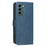 BINFEN COLOR For Samsung Galaxy S25 / Galaxy S24  BF37 Case RFID Blocking Wallet Stand Leather Phone Cover - Blue - 3