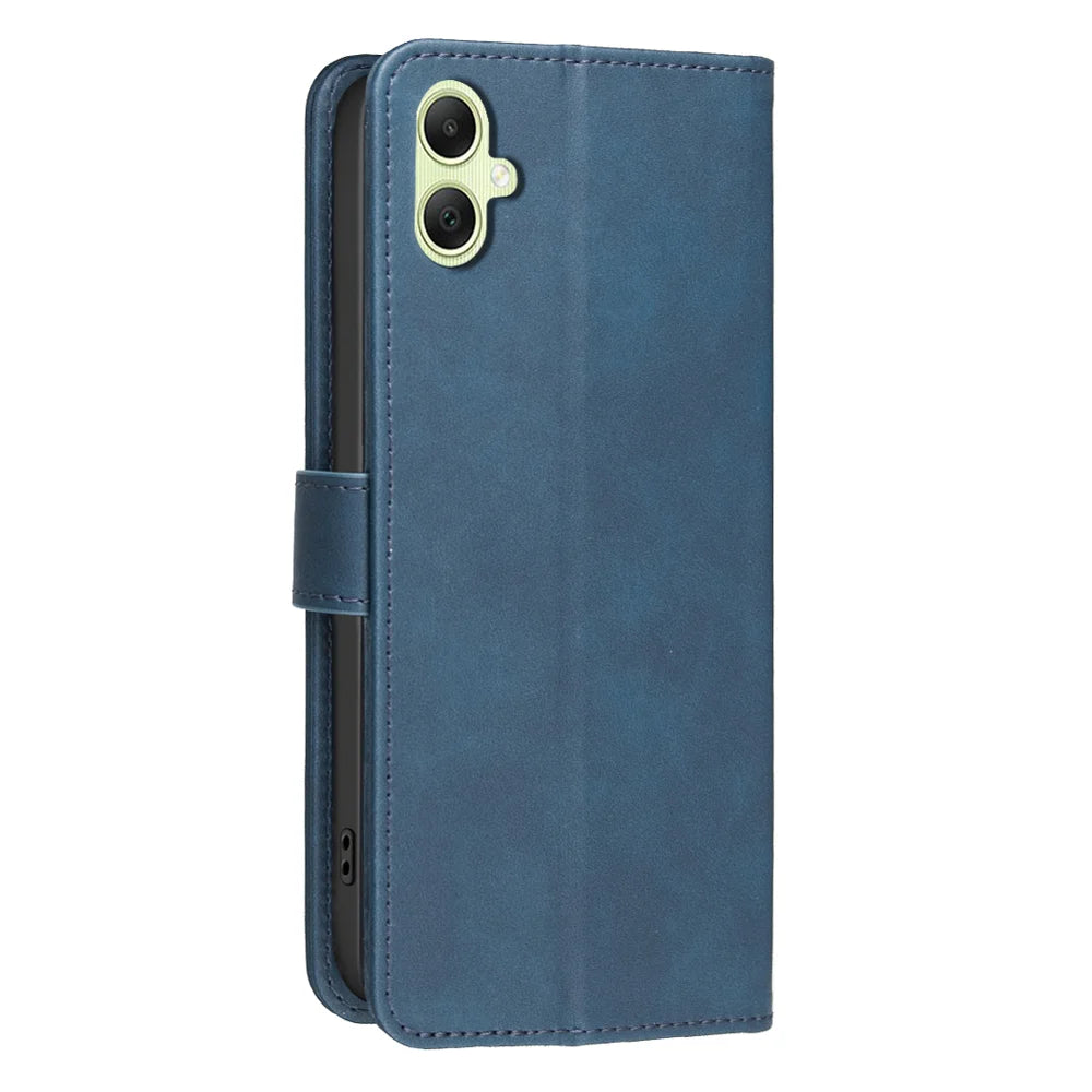 BINFEN COLOR For Samsung Galaxy A08 5G / A08 4G / A07 5G / A07 4G / A06 5G / A06 4G  BF37 Case RFID Blocking Wallet Stand Leather Phone Cover - Blue - 3