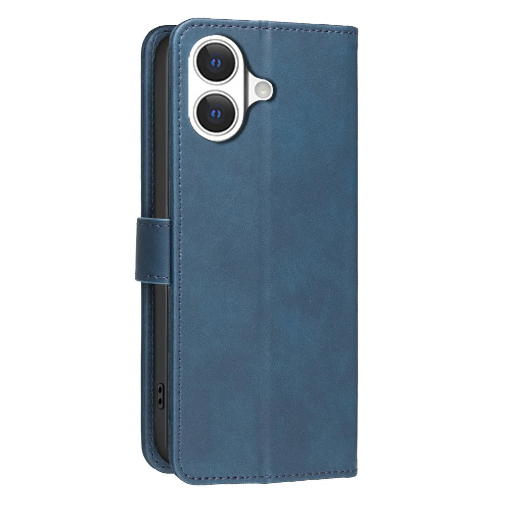 BINFEN COLOR For iPhone 17  BF37 Case RFID Blocking Wallet Stand Leather Phone Cover - Blue - 3