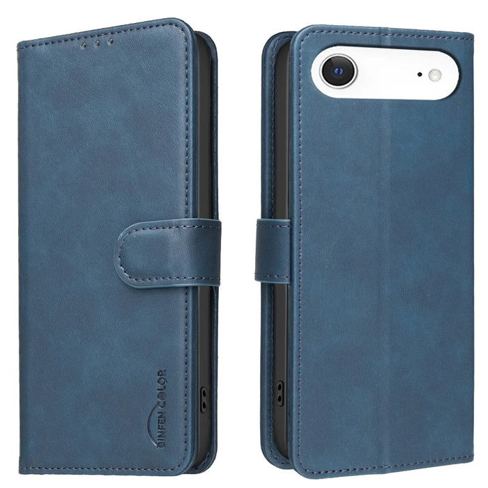 BINFEN COLOR For iPhone Air  BF37 Case RFID Blocking Wallet Stand Leather Phone Cover - Blue - 1