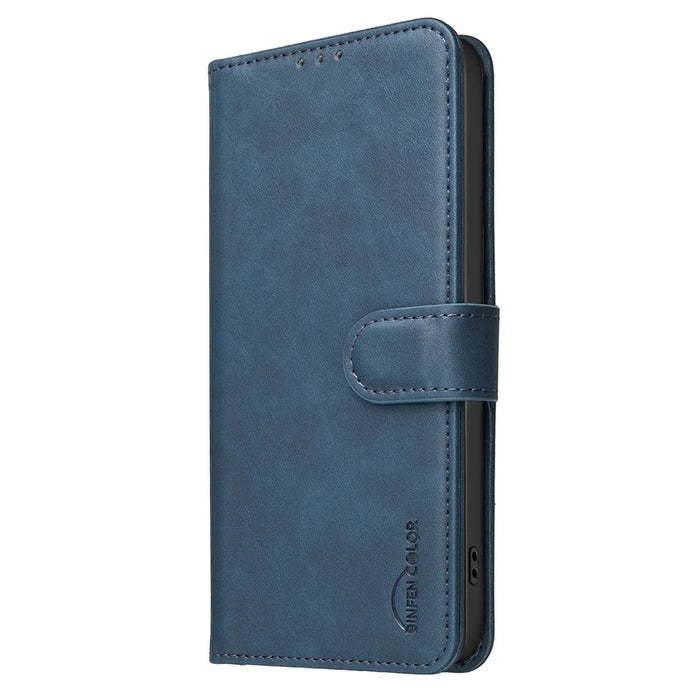 BINFEN COLOR For iPhone 18 Pro Max / 17 Pro Max  BF37 Case RFID Blocking Wallet Stand Leather Phone Cover - Blue - 2