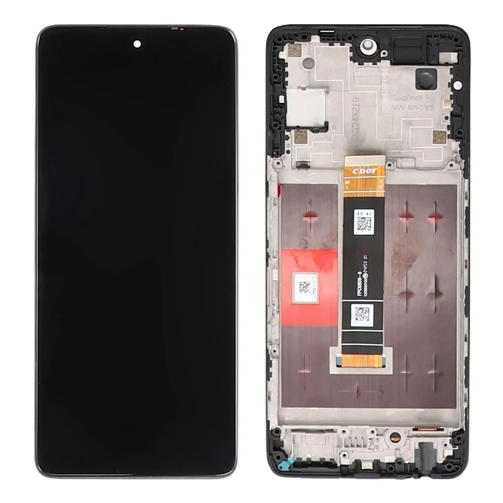 For TCL 50 Pro NxtPaper 5G T803E T803D Grade B LCD Screen and Digitizer Assembly + Frame Part, Glossy Screen (Without Logo) - 1