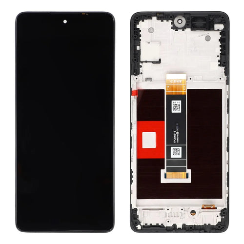 For TCL 50 NxtPaper 5G T702D Grade B LCD Screen and Digitizer Assembly + Frame Part, Glossy Screen (Without Logo) - 1