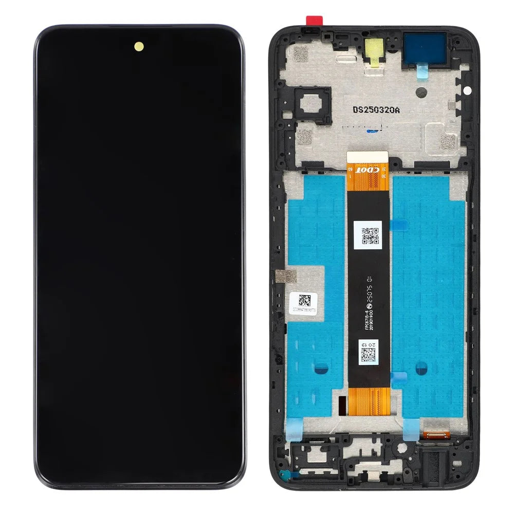 For TCL 60 SE NxtPaper 5G T521K Grade C LCD Screen and Digitizer Assembly + Frame Part, Glossy Screen (Without Logo) - 1