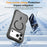For iPhone 17 Pro Magnetic Phone Case Soft-touch 2-in-1 PC+TPU Shockproof Cover Compatible with MagSafe - Black - 3