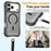 For iPhone 17 Pro Magnetic Phone Case Soft-touch 2-in-1 PC+TPU Shockproof Cover Compatible with MagSafe - Black - 7