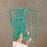 For iPhone 16 Pro Magnetic Phone Case Detachable 2-in-1 Glitter TPU PC Cover Compatible with MagSafe - Mint Green - 6