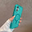 For iPhone 16 Magnetic Phone Case Detachable 2-in-1 Glitter TPU PC Cover Compatible with MagSafe - Mint Green - 5