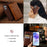 For Samsung Galaxy A36 5G Case Stand Wallet Calf Texture PU Leather Flip Phone Cover - Brown - 6