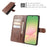 For Samsung Galaxy A56 5G Case Stand Wallet Calf Texture PU Leather Flip Phone Cover - Brown - 4