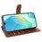 For Samsung Galaxy A16 4G  /  A16 5G Case Stand Wallet Calf Texture PU Leather Flip Phone Cover - Brown - 2
