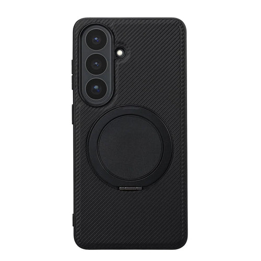 VILI TCY for Samsung Galaxy S26+ Magnetic Phone Case with Rotary Kickstand PC TPU Back Cover - Black - 2