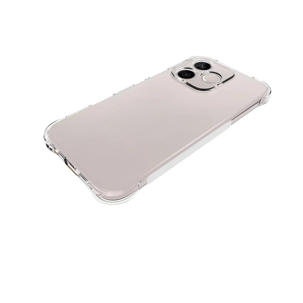 WANLONFENG For Honor 600 Lite 5G  WL2 Series TPU Case 2.0mm Phone Cover with 2Pcs Tempered Glass Films - Transparent - 4