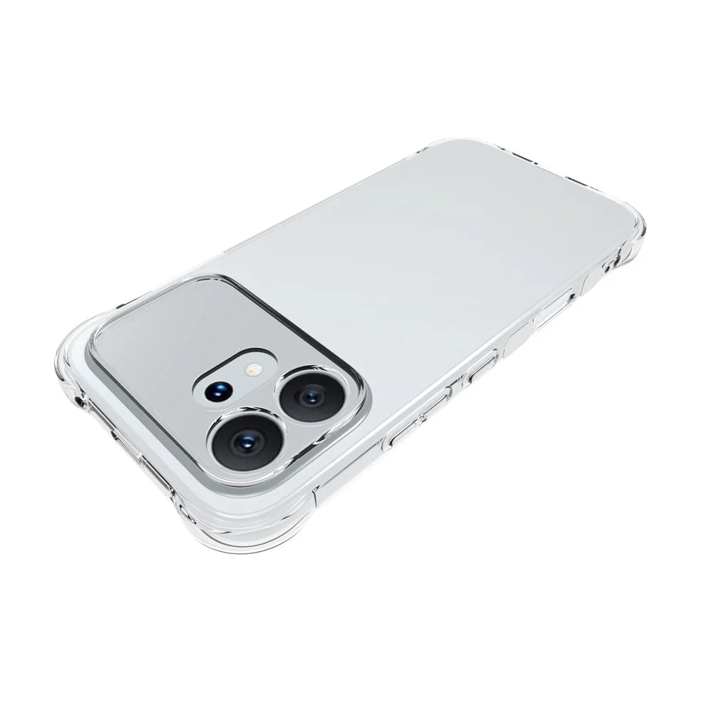 WANLONFENG For Honor 600 5G  WL2 Series TPU Case 2.0mm Phone Cover with 2Pcs Tempered Glass Films - Transparent - 3