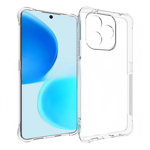 WANLONFENG For Honor X8d 4G  WL2 Series TPU Case 2.0mm Phone Cover with 2Pcs Tempered Glass Films - Transparent - 2