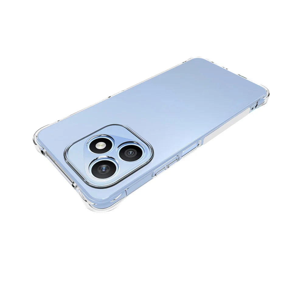 WANLONFENG For Honor X8d 4G  WL2 Series TPU Case 2.0mm Phone Cover with 2Pcs Tempered Glass Films - Transparent - 3