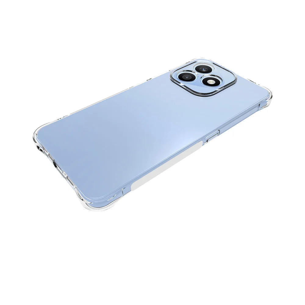WANLONFENG For Honor X8d 4G  WL2 Series TPU Case 2.0mm Phone Cover with 2Pcs Tempered Glass Films - Transparent - 5