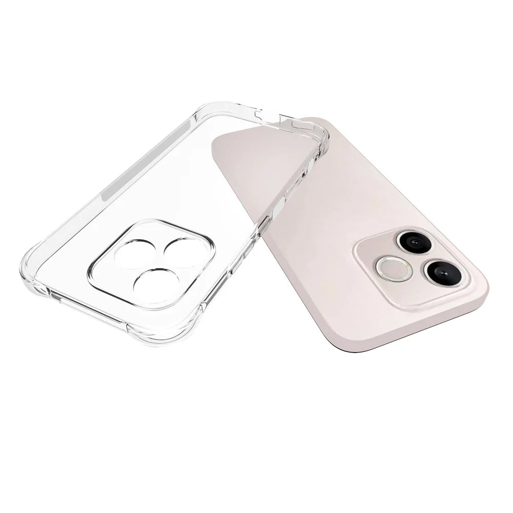 WANLONFENG For Honor 600 Lite 5G  WL Series Case 2.0mm TPU Phone Cover with Tempered Glass Film - Transparent - 3