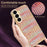 For Samsung Galaxy S26+ Case Electroplating Edge Woven Texture TPU + PC Phone Back Cover - Multi-color - 3