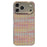 For iPhone 17 Pro Max Case Electroplating Edge Woven Texture TPU + PC Phone Back Cover - Multi-color - 1