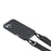 For iPhone 17 Case with Long Lanyard TPU Soft Matte Phone Cover - Black - 5