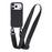 For iPhone 17 Pro Max Case with Long Lanyard TPU Soft Matte Phone Cover - Black - 1