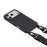 For iPhone 17 Pro Max Case with Long Lanyard TPU Soft Matte Phone Cover - Black - 5