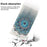 For Samsung Galaxy S23 Ultra Shockproof Phone Case Stand 3D Pattern Printing PU Leather Wallet Cover with Strap -  Peacock Wreath - 5