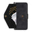For Samsung Galaxy S26 Leather Case Magnetic Closure Wallet Stand Phone Cover with Crossbody Strap - Black - 5