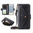 For Samsung Galaxy S26 Leather Case Magnetic Closure Wallet Stand Phone Cover with Crossbody Strap - Black - 7