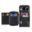 For Google Pixel 10 Pro XL Case Ring Holder Zipper Pocket Kickstand Leather Back Phone Cover with Shoulder Strap - Black - 5