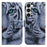 For Samsung Galaxy S23 Pattern Printing PU Leather Wallet Magnetic Cover Viewing Stand Shockproof Flip Phone Case - Tiger Head - 1