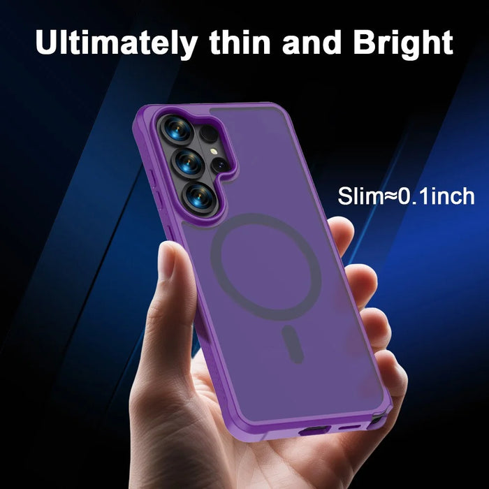 For Samsung Galaxy S26 Ultra Case TPU + PC Matte Phone Cover - Dark Purple - 6