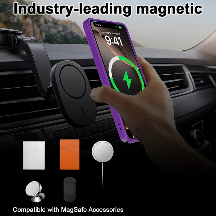 For Samsung Galaxy S26 Ultra Case TPU + PC Matte Phone Cover - Dark Purple - 7